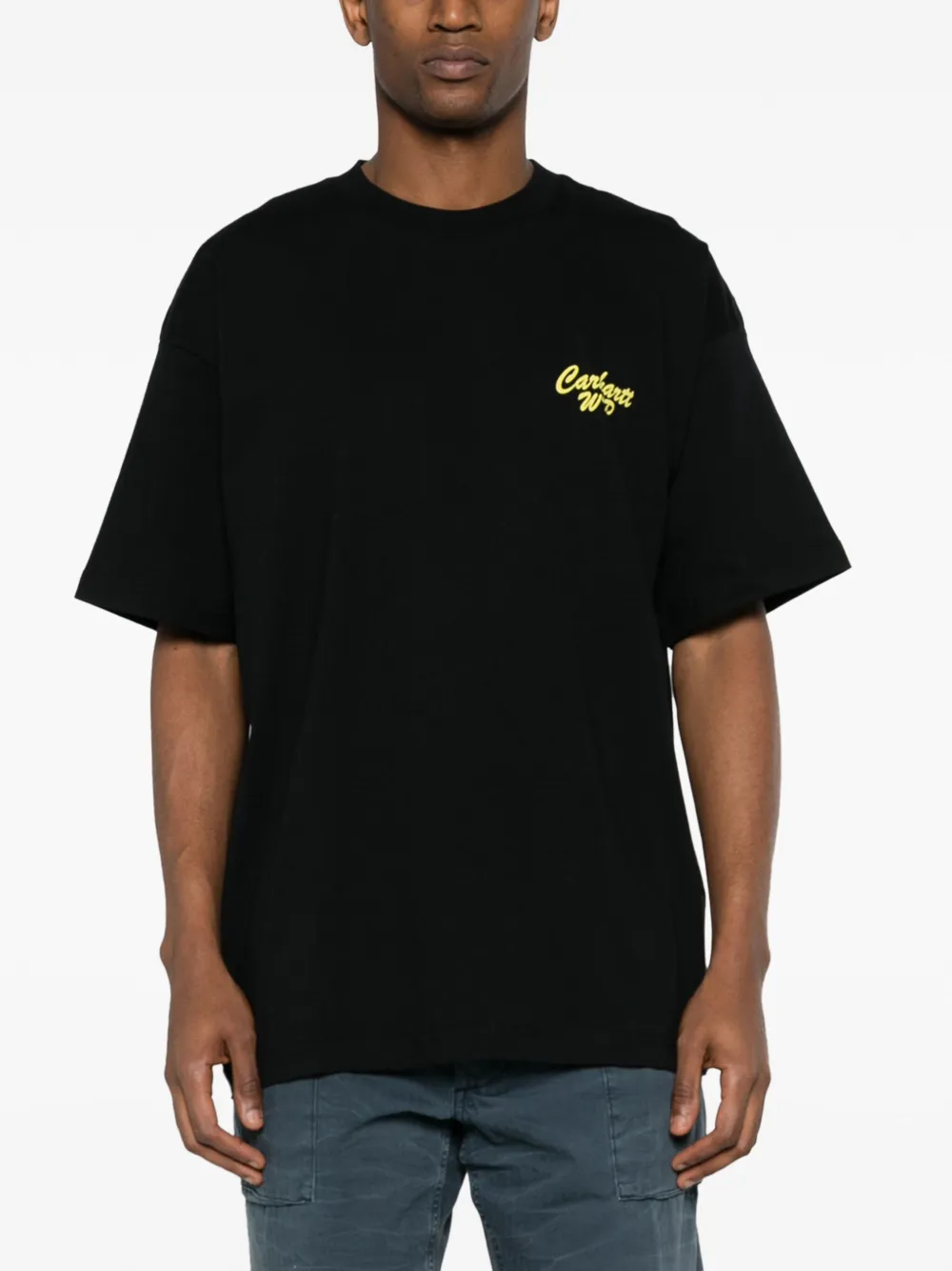 Carhartt WIP T-shirt met logoprint Zwart
