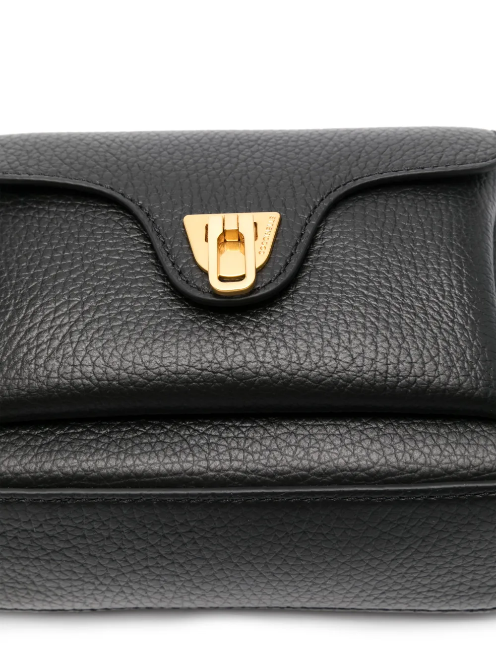 Coccinelle Beat leren crossbodytas Zwart
