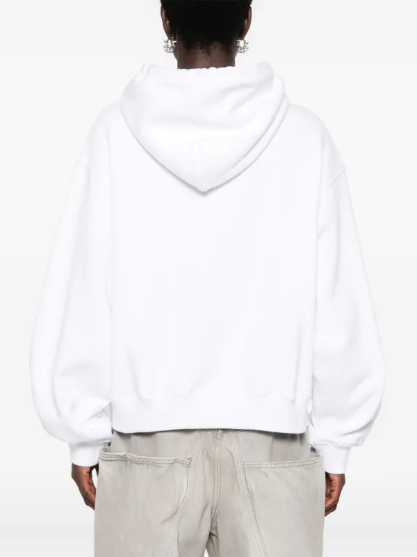 Alexander Wang ワン ロゴ パッチ パーカー ALEXANDER WANG/アレキサンダーワン】ロゴプリントパーカーの