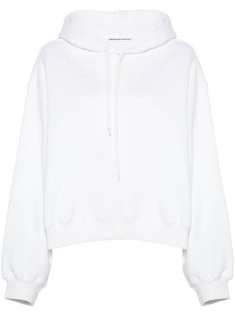 Alexander Wang logo-print cotton hoodie Women