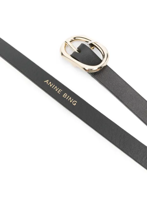 ANINE BING leather buckle belt A122186000 - 1