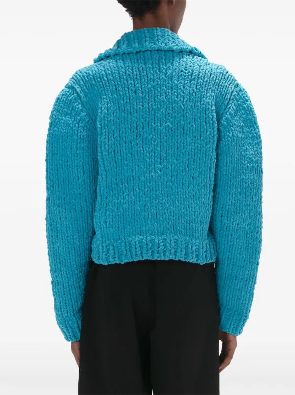 JW Anderson chunky-knit Cardigan | Blue | FARFETCH