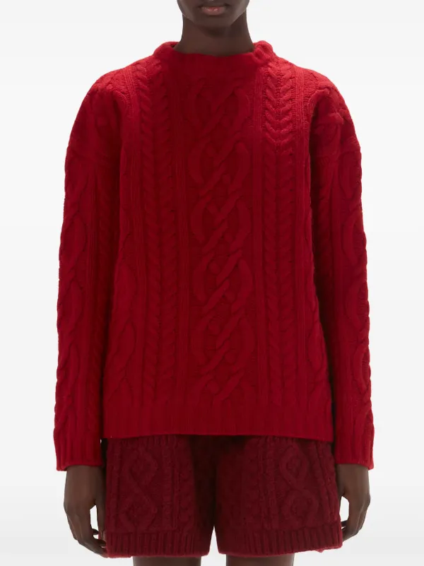 J W Anderson ウールピンクニット サイズS J．W．ANDERSON(ジョナサンウィリアムアンダーソン) CONTRAST