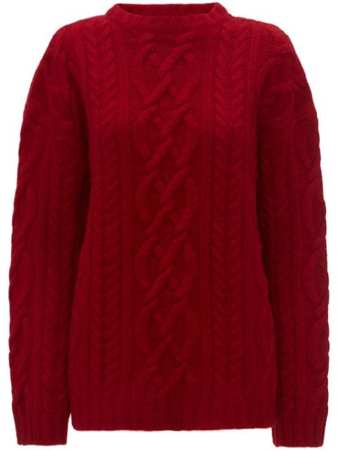 JW Anderson cable-knit crew-neck jumper Women