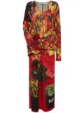 JW Anderson drape-front asymmetric dress - Red