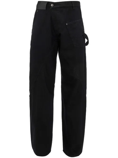 Jean ample à logo brodé - JW Anderson - Modalova