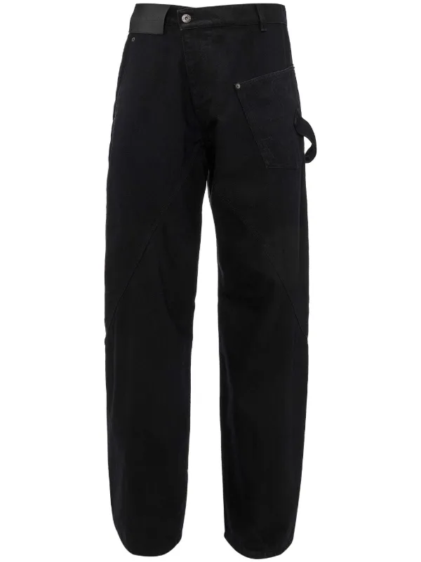 JW Anderson ルーズフィット ジーンズ | ブラック | FARFETCH JP