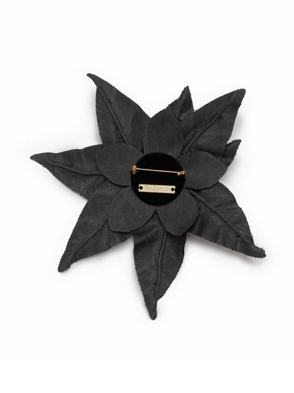 JW Anderson Fluwelen Pointsettia broche - Zwart