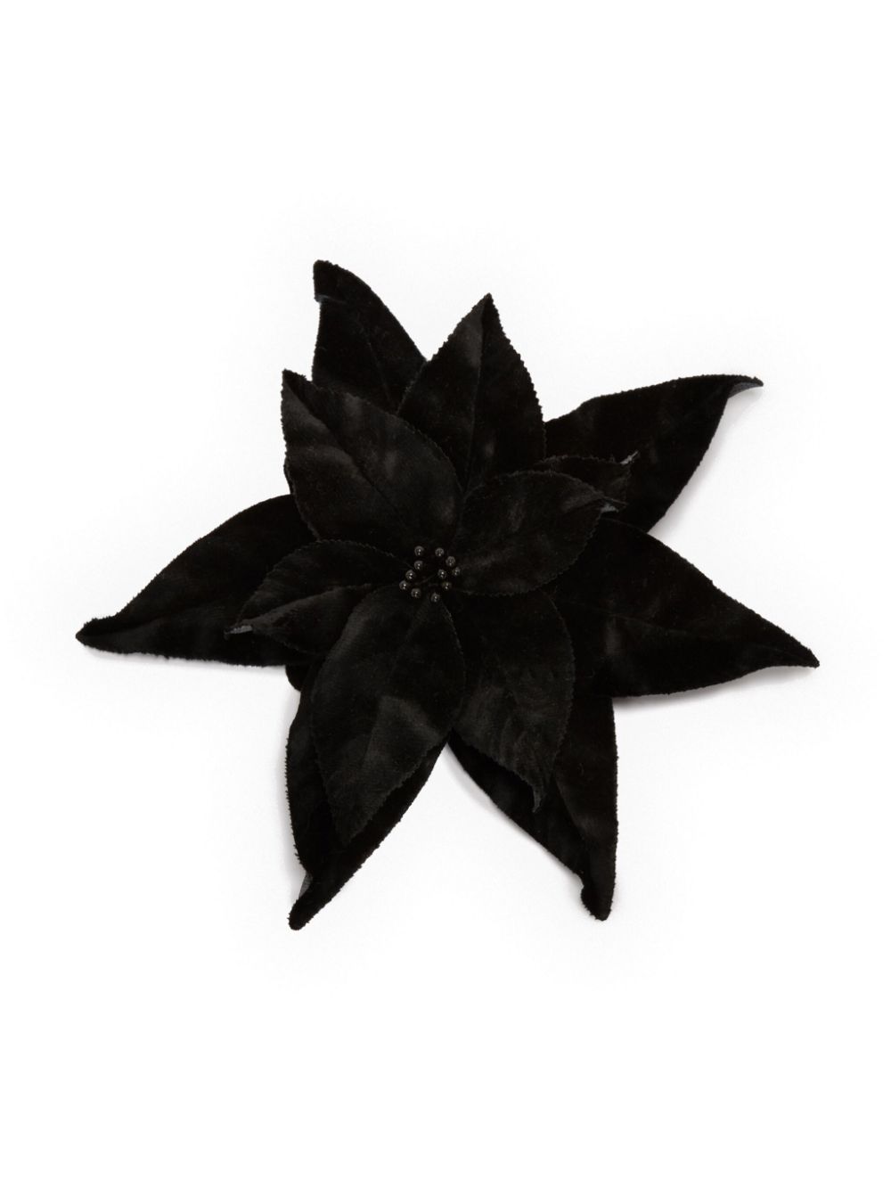 velvet pointsettia brooch