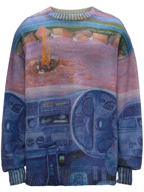 Pull en maille intarsia - JW Anderson - Modalova