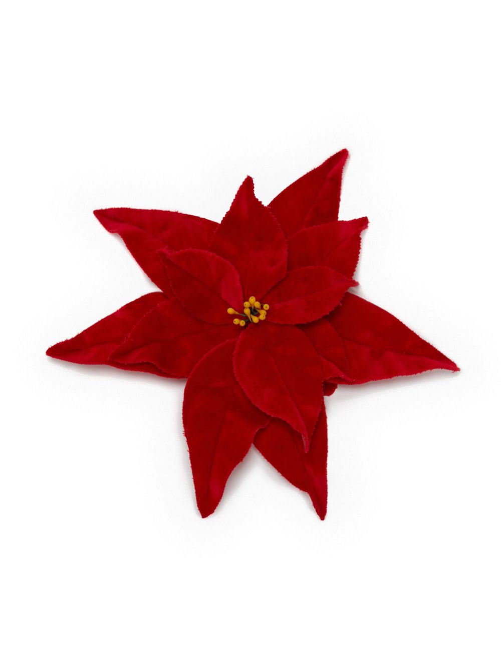 velvet pointsettia brooch