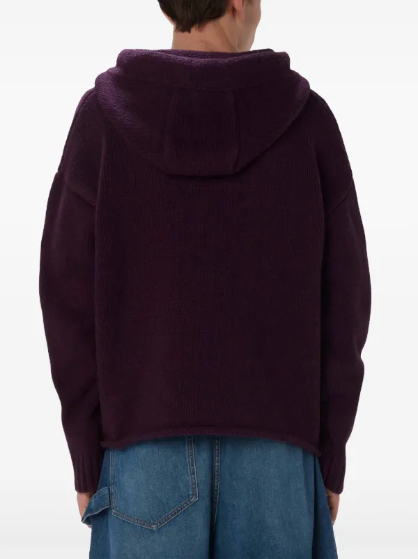 Tシャツ・カットソー JW ANDERSON Men Hoodies JW0191PG1632748 Purple JW Anderson graphic-print Cotton Hoodie | Purple | FARFETCH AZ
