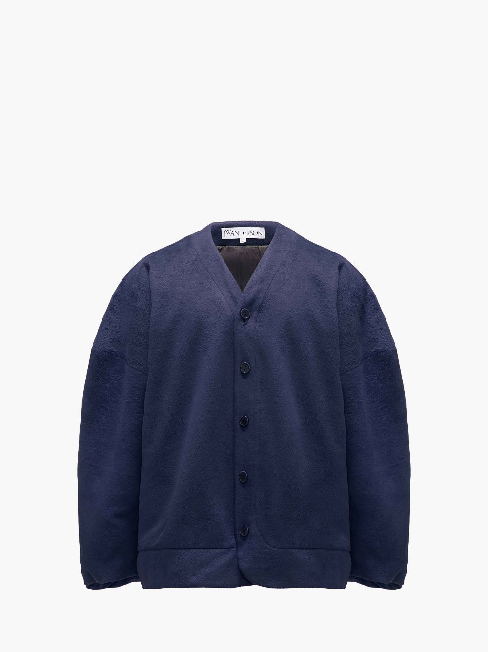 Jw Anderson Oversized V-neck Cardigan In Blue