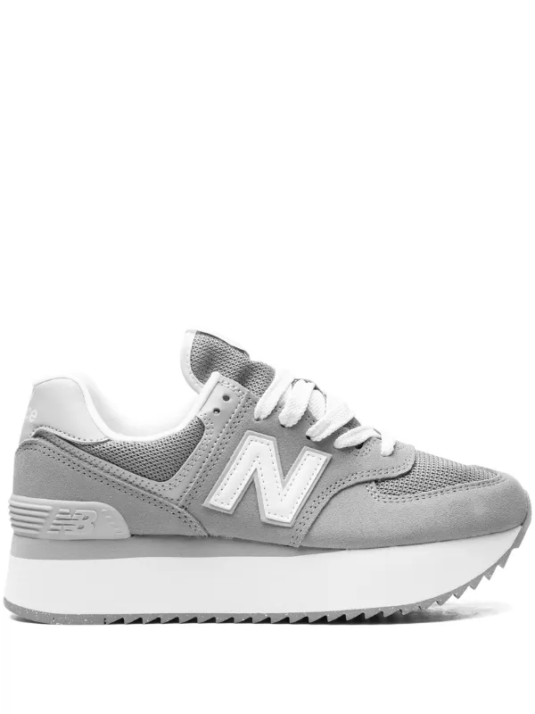 New Balance 574+ low-top Suede Sneakers | Grey | FARFETCH