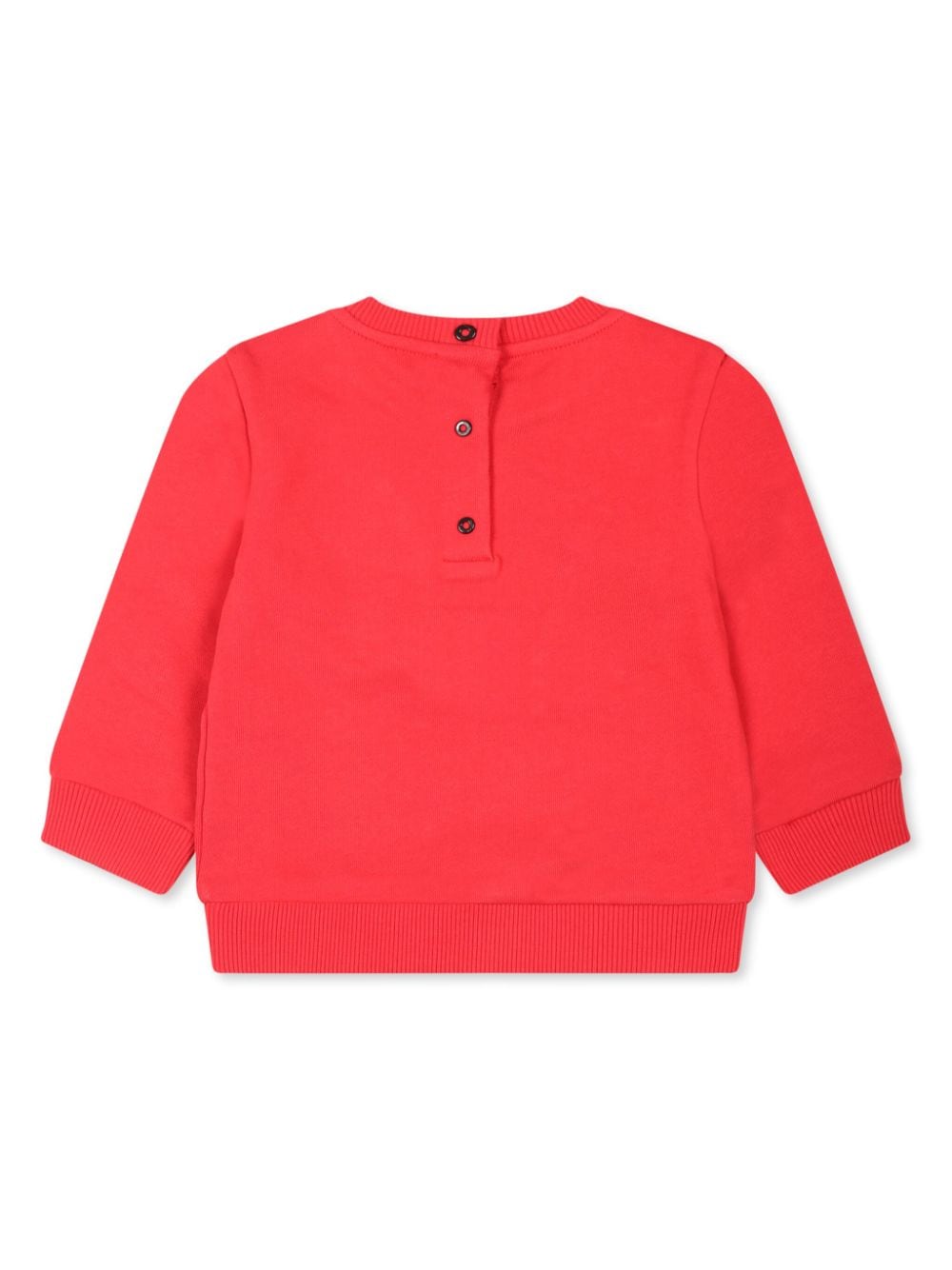 Balmain Kids Button Back Cotton jumperRed