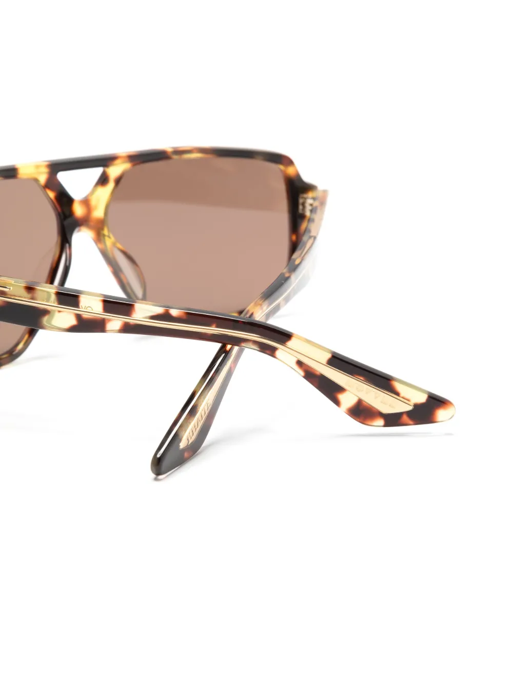 Oliver Peoples X Khatie 1977c Pilot-frame Sunglasses In Brown