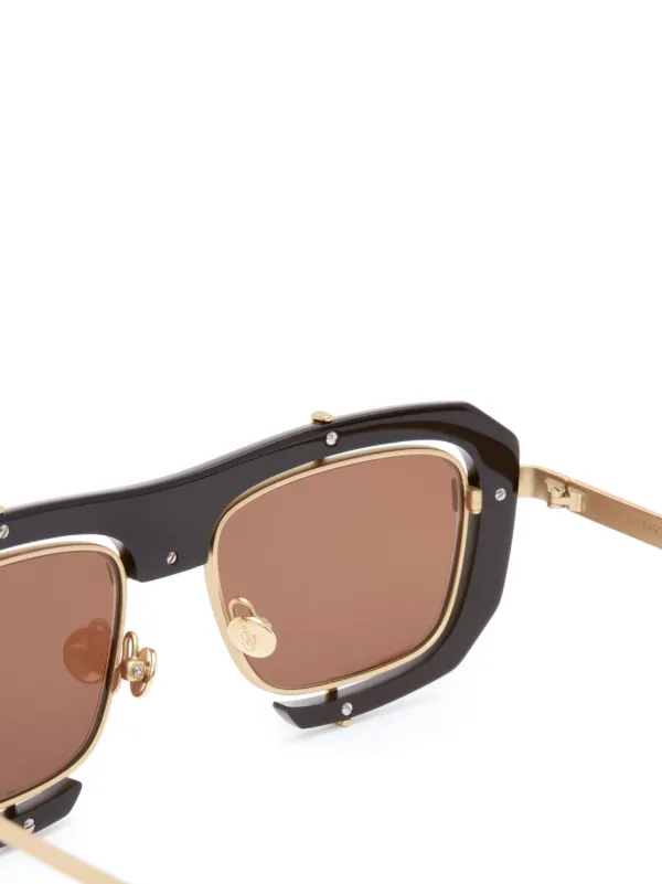 JW Anderson Geometric Sunglasses | Black | FARFETCH JO