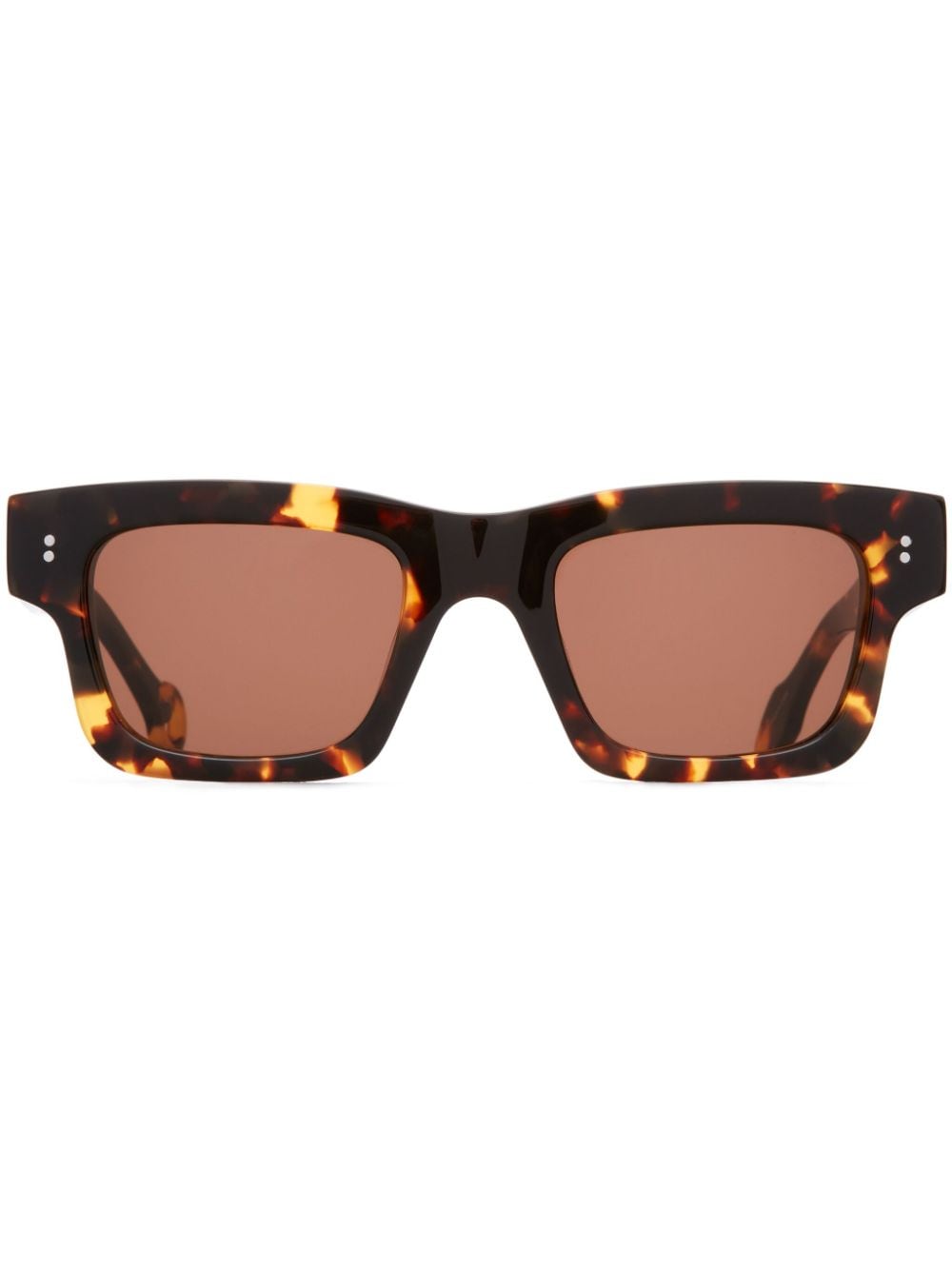 Shop Jw Anderson Rectangle Sunglasses In Brown