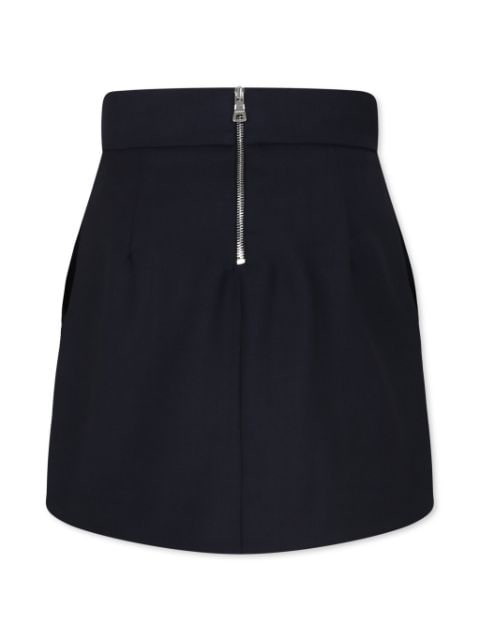 button-detail high-waisted miniskirt