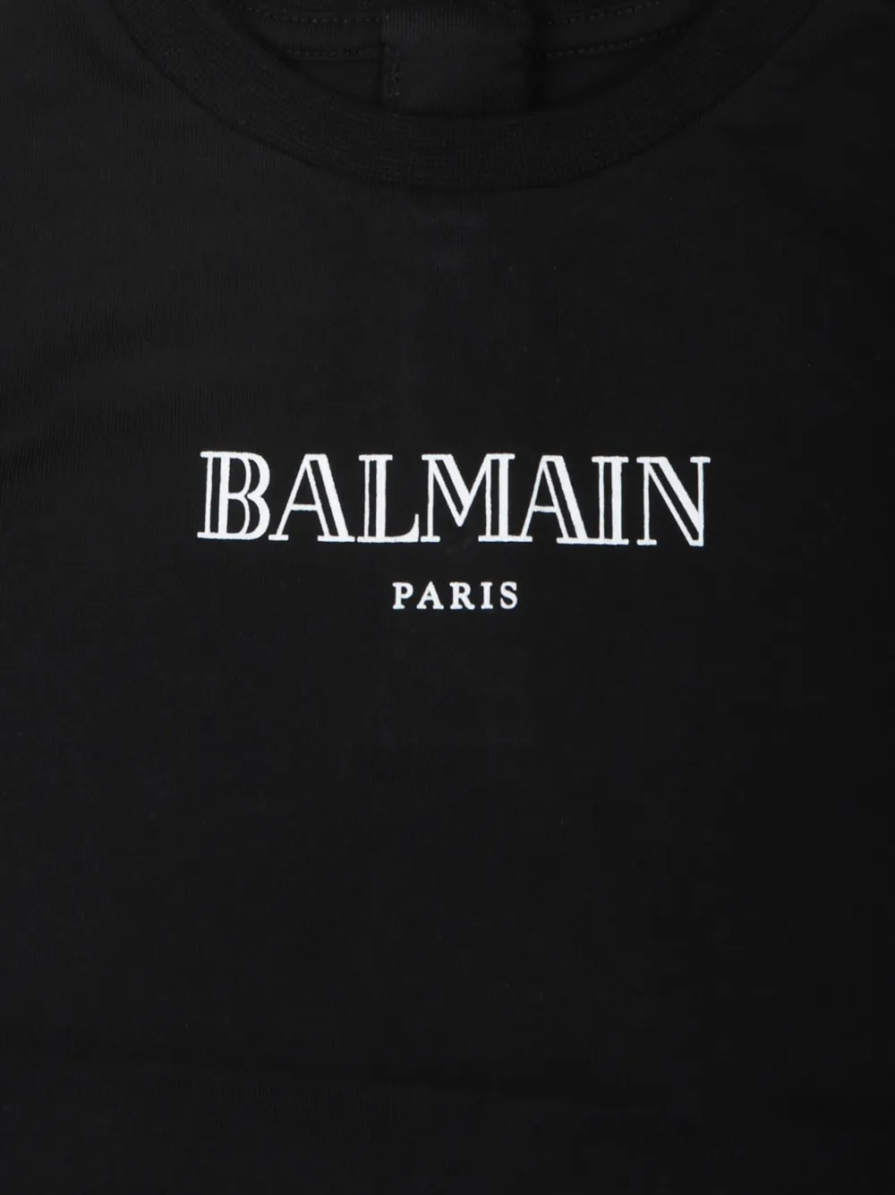 Balmain Kids Katoenen T-shirt Zwart