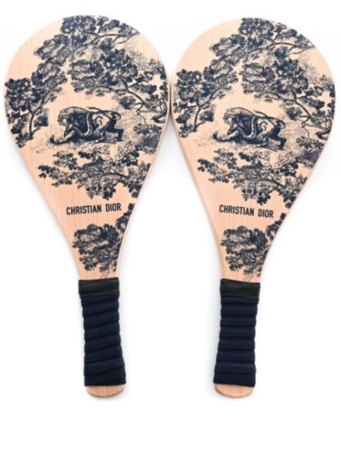 Christian Dior Toile de Jouy beach rackets and ball Women