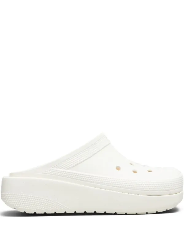Crocs Classic Platform Clogs White FARFETCH IN