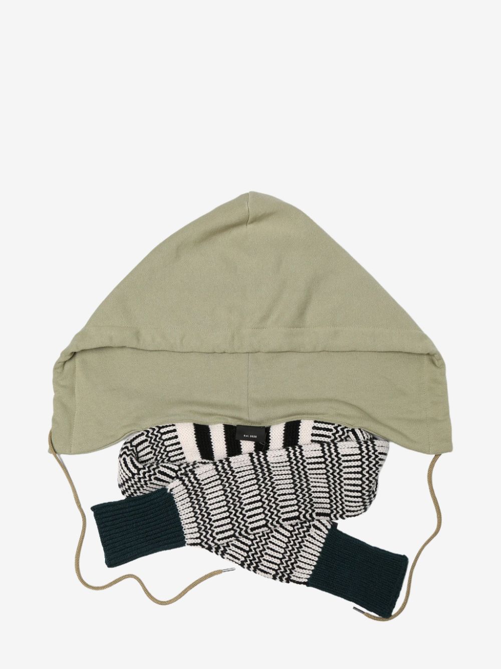 MERYLL ROGGE panelled hooded scarf - Groen