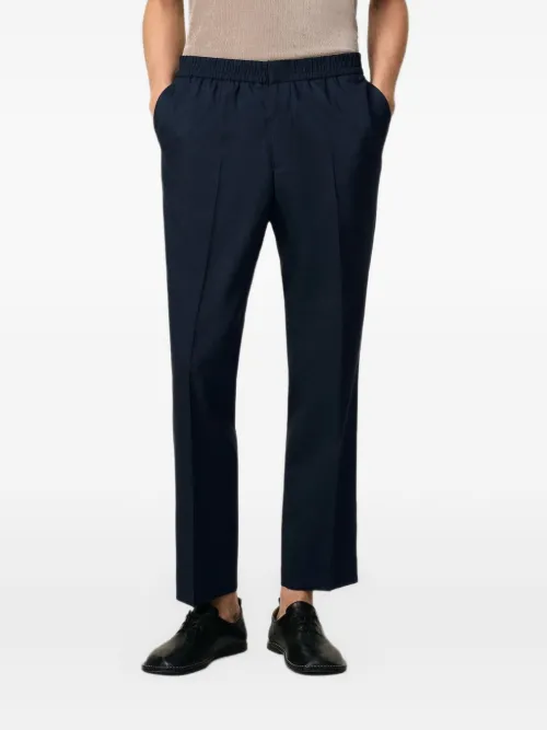 Pantalon en laine à coupe droite - AMI Paris - Modalova