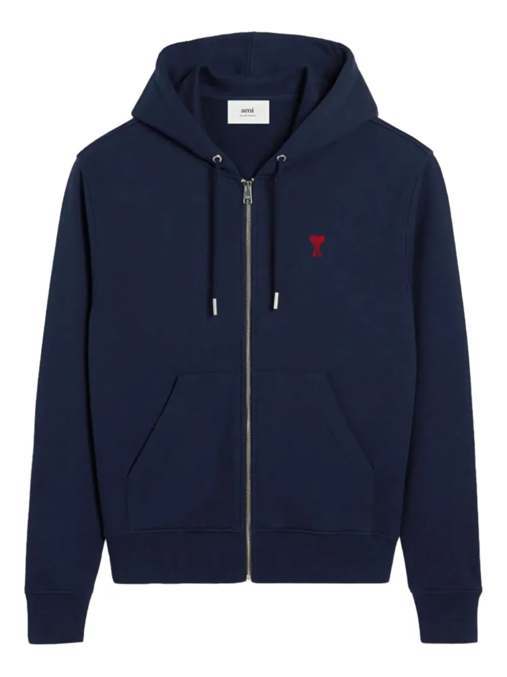 AMI Paris Hoodie met rits Blauw