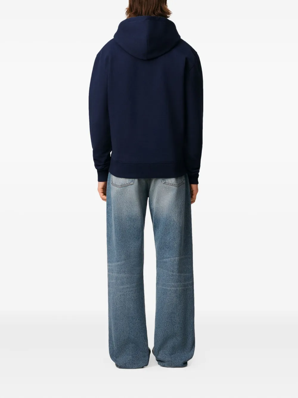 AMI Paris Hoodie met rits Blauw