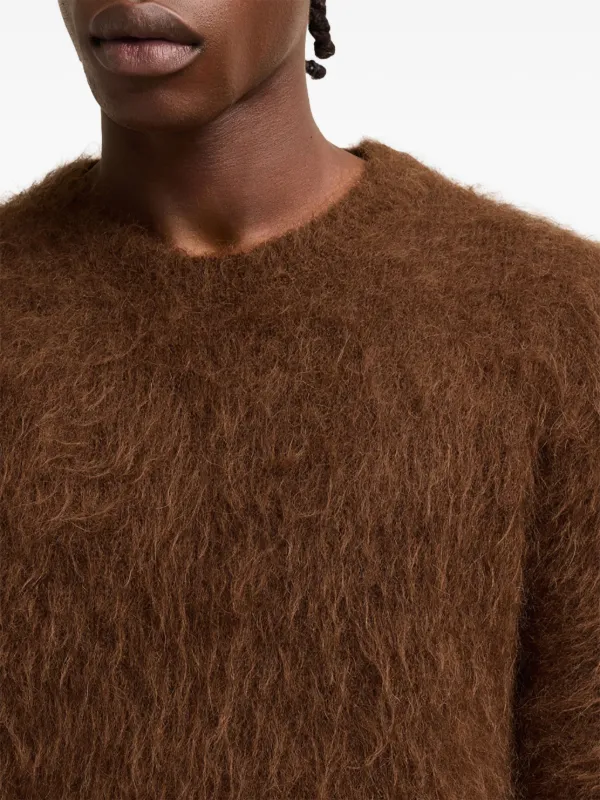 AMI Paris ブラッシュド セーター | ブラウン | FARFETCH JP