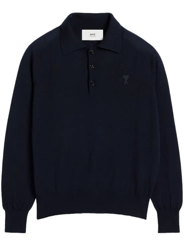 [AMI PARIS]Wool Silk Ami de Coeur Polo★送料・関税込み★ 23975008_54134214_600.jpg