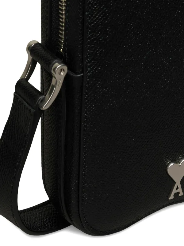 AMI Paris Paris Paris Vertical ショルダーバッグ | ブラック