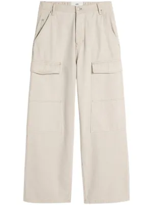 AMI Paris ワイドジーンズ | ホワイト | FARFETCH JP