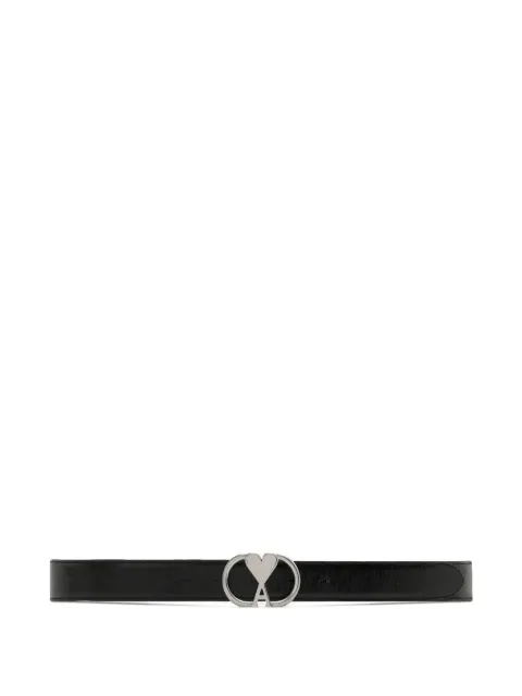AMI Paris Ami de Coeur-buckle leather belt