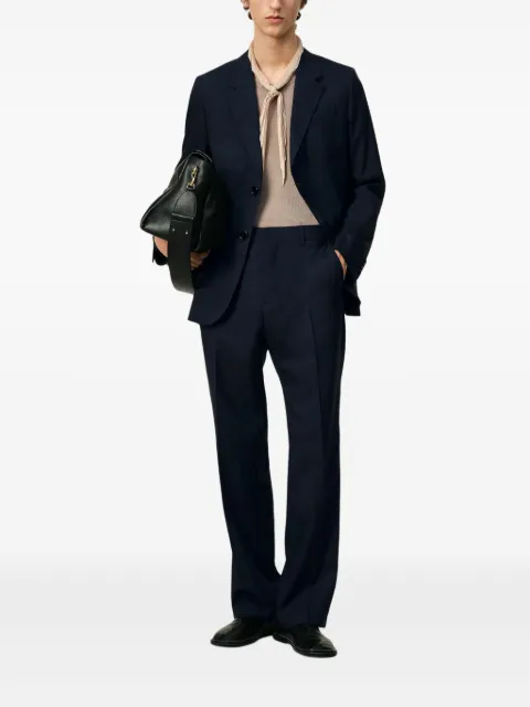 AMI Paris pressed-crease wool trousers