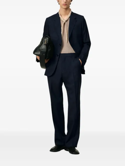 Pantalon en laine à plis marqués - AMI Paris - Modalova