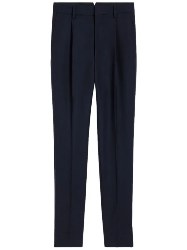 Ami Paris High-waisted Tailored Trousers in Blue
