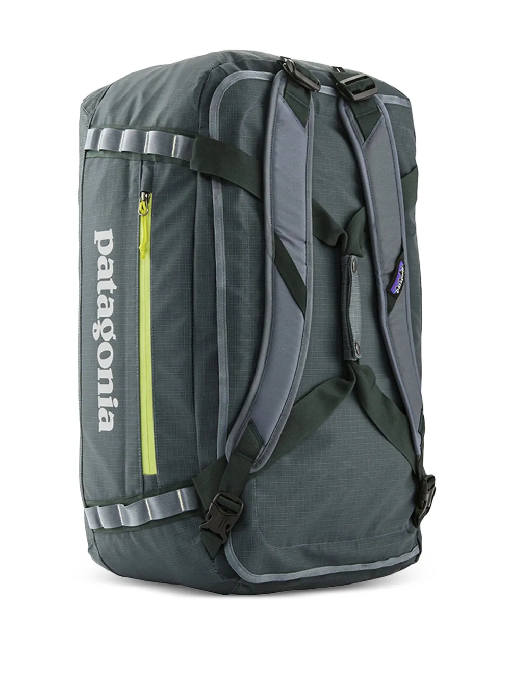 Patagonia logo duffel backpack Groen
