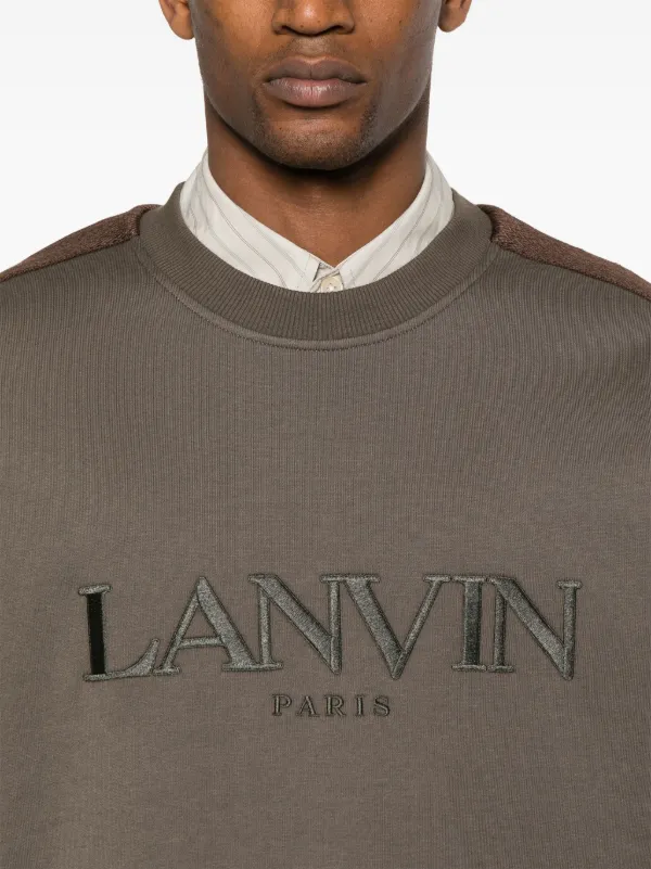 Lanvin logo-embroidered Sweatshirt | Green | FARFETCH