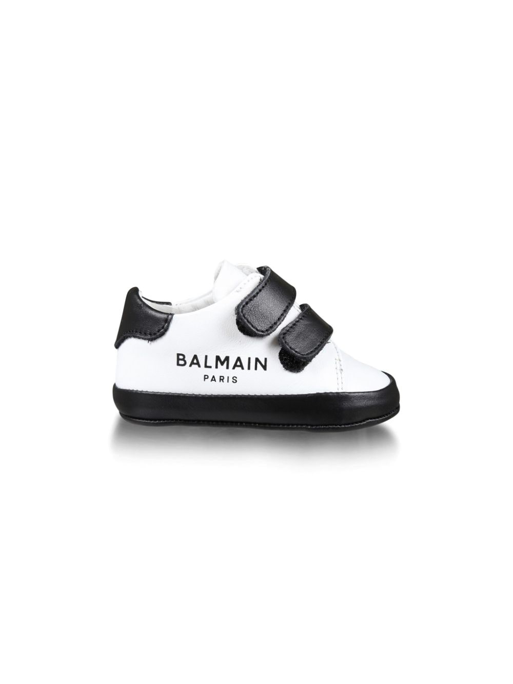 Balmain Kids Sneakers met logoprint en klittenband - Wit