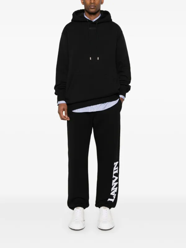 パーカー・フーディ Lanvin Black Cotton Tubular Curb Hoodie Lanvin Curb Cotton Hoodie | Black | FARFETCH