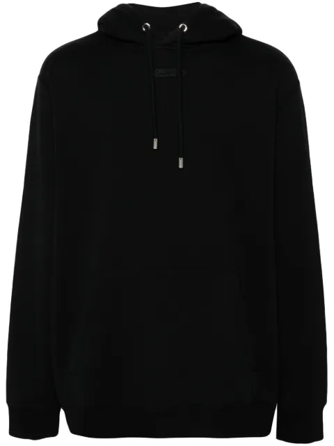 Lanvin logo-embroidered cotton hoodie Men