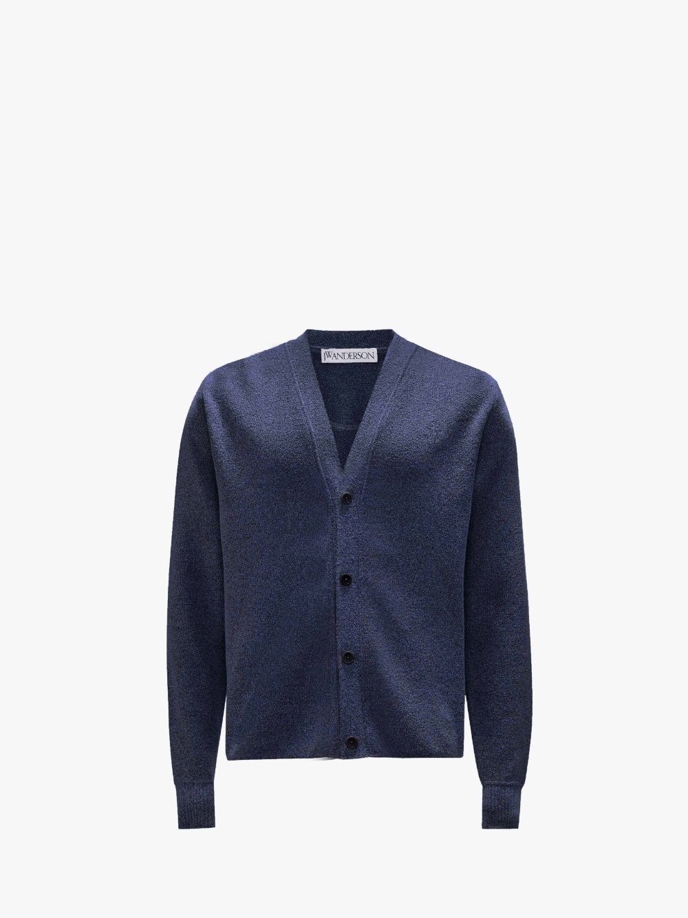 Jw Anderson Boucle Cardigan In Blue