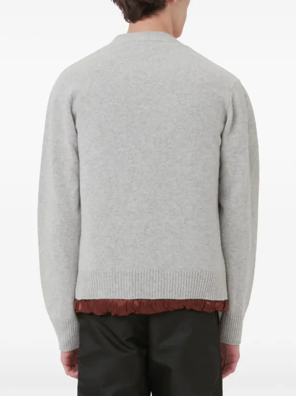 JW Anderson サテンライニング カーディガン | グレー | FARFETCH JP
