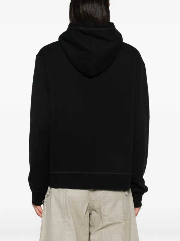 DSQUARED2 Ciro Cool Cotton Hoodie | Black | FARFETCH JO