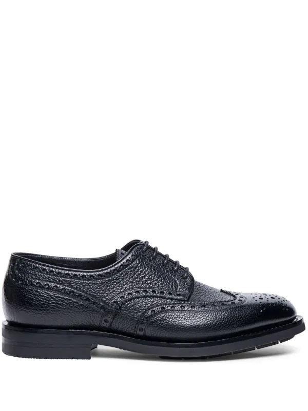 Santoni Lace Up Brogues Blue FARFETCH JO