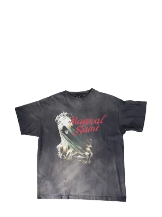 SAINT MXXXXXX Magical Saint T-shirt | Black | FARFETCH UZ 