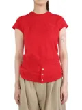 MERYLL ROGGE button-down knitted top - Red