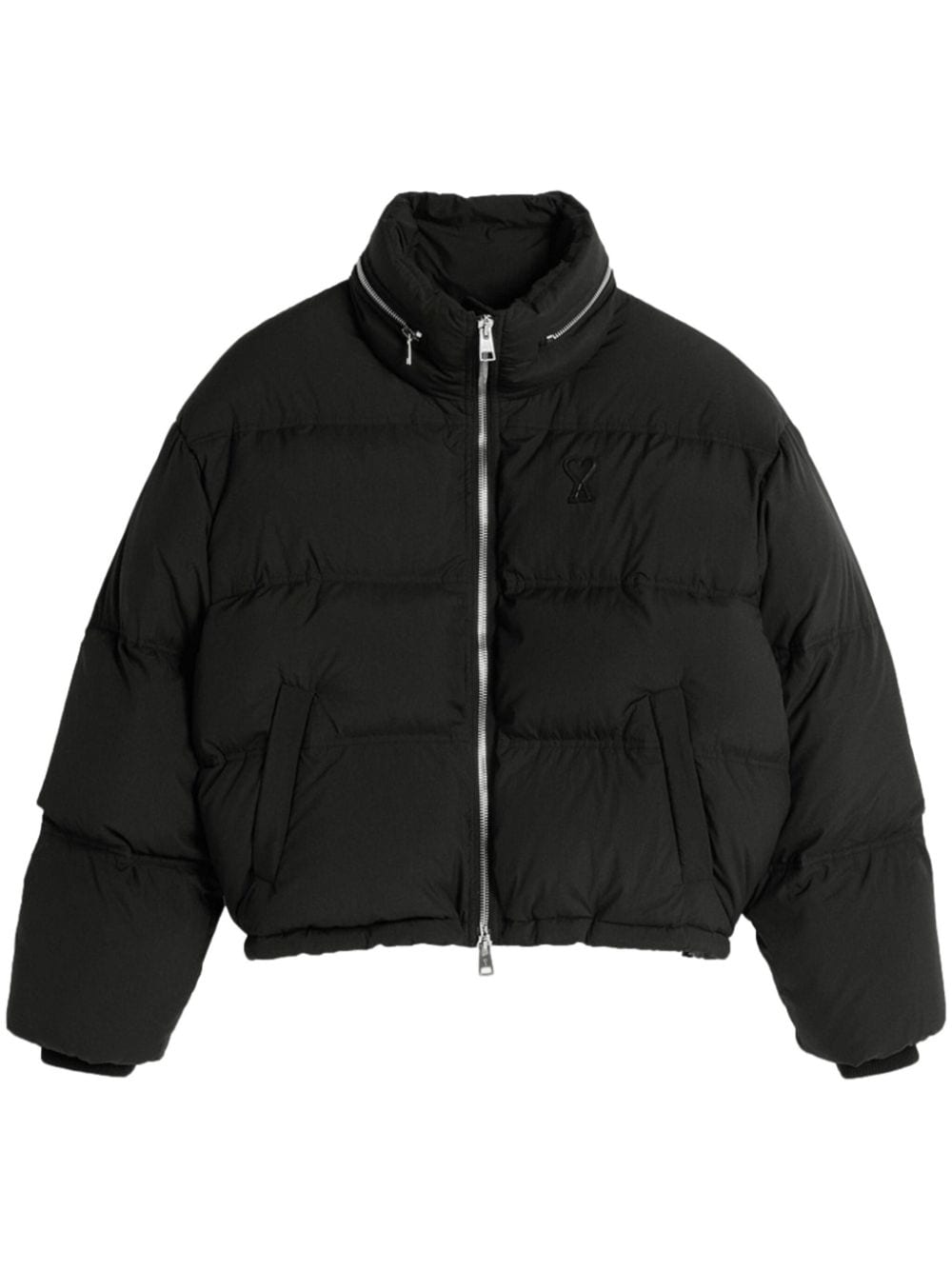 AMI Paris Ami de Coeur down puffer jacket - Black